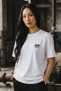 „069“ MINI PRINT T-SHIRT – PURE WHITE