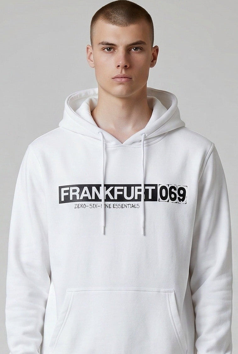 FRANKFURT 069 BOX HOODIE – PURE WHITE