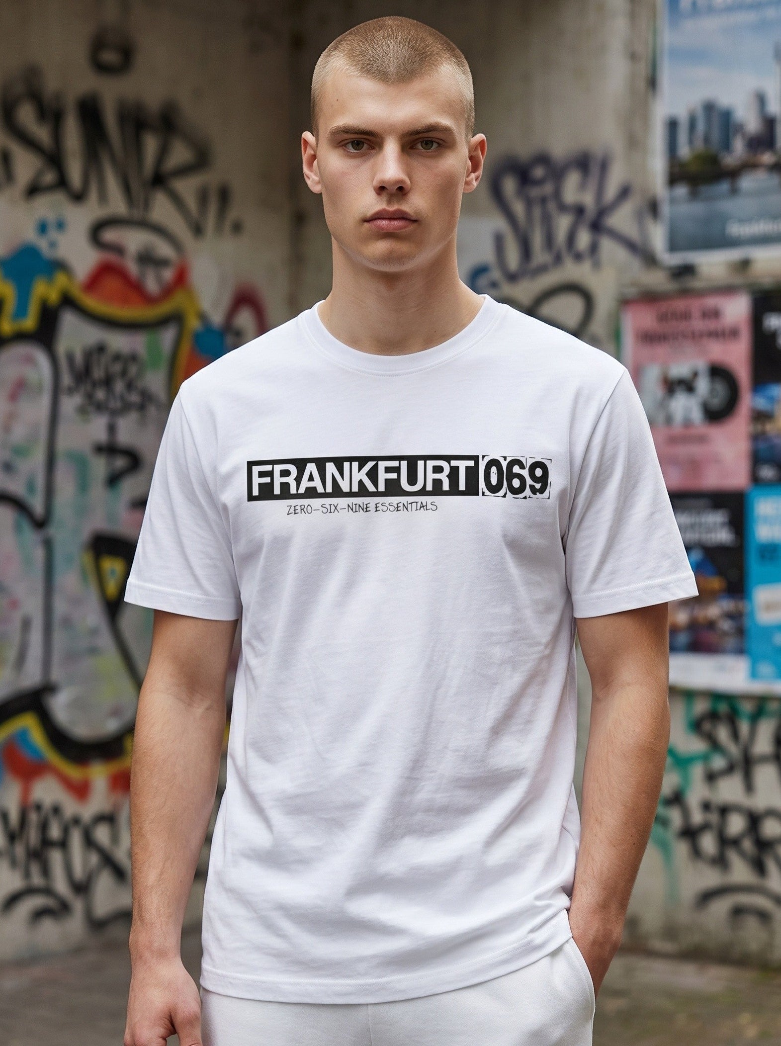 FRANKFURT 069 BOX T-SHIRT – PURE WHITE