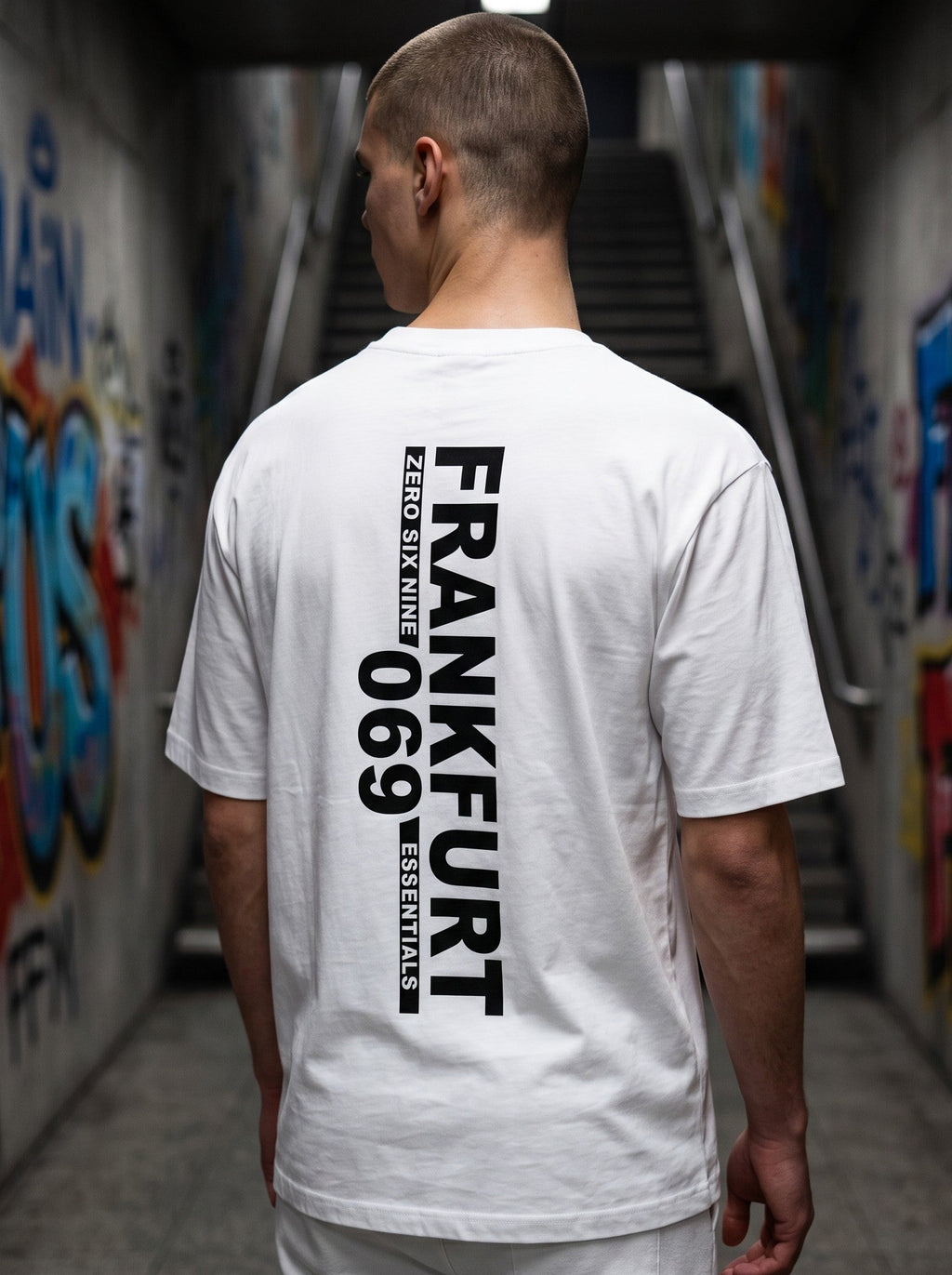 FRANKFURT BACK 069 T-SHIRT – PURE WHITE