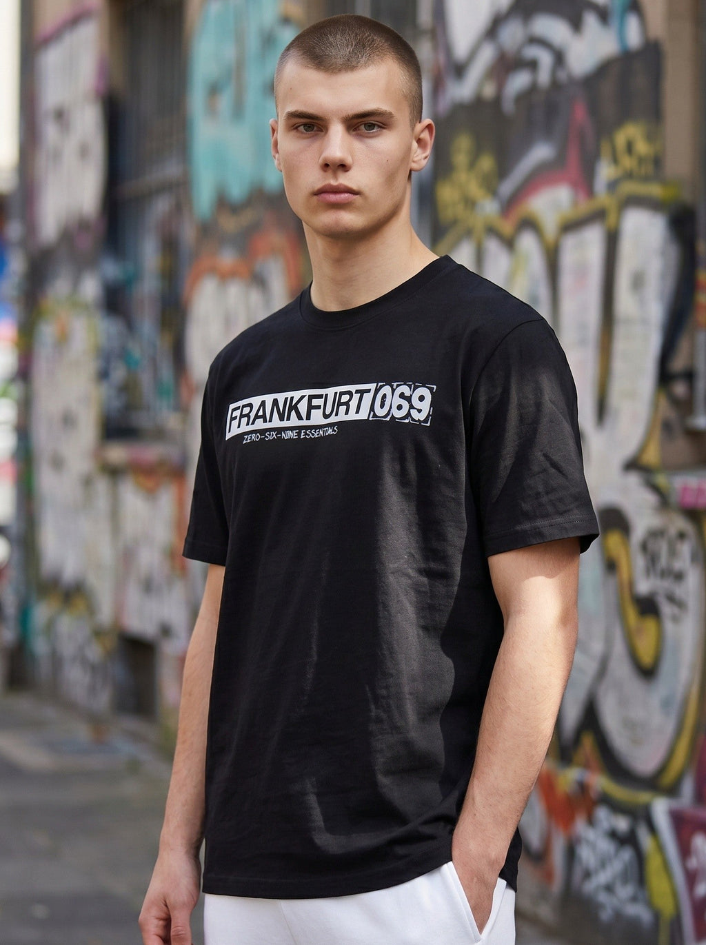 FRANKFURT 069 BOX T-SHIRT – DEEP BLACK