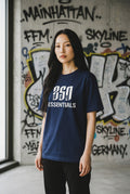 ZSN ESSENTIALS LOGO T-SHIRT – NAVY BLUE